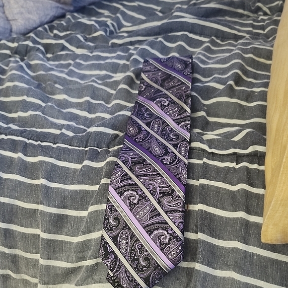Elegant Purple Paisley Tie